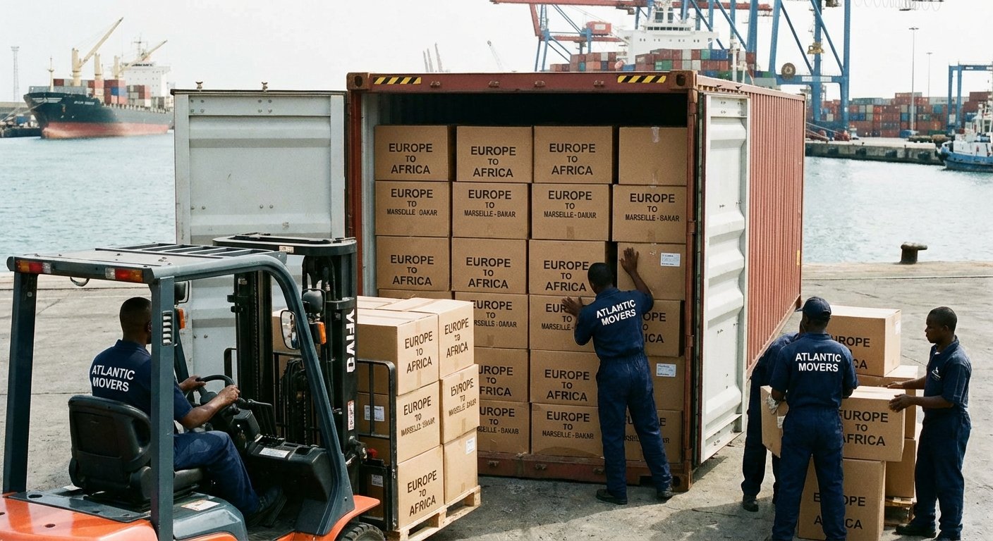 Déménagement maritime international vers l’afrique